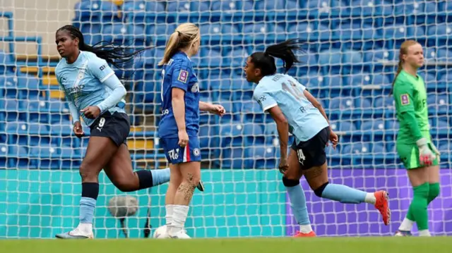 Khadija Shaw celebrates