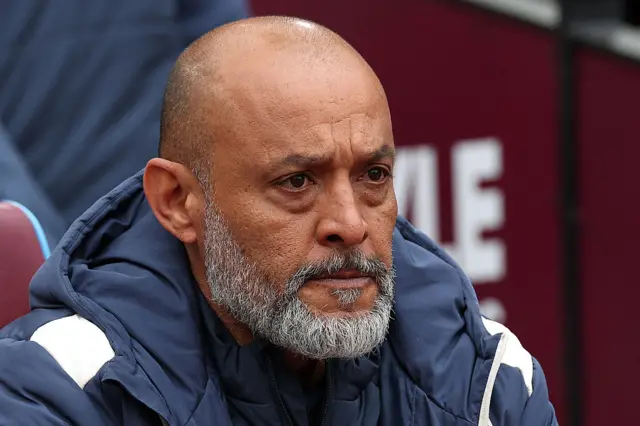 Nuno watches on nervously