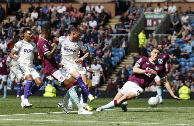 Aston Villa's Ross Barkley shoots at goal