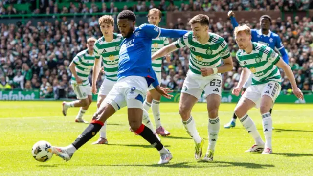 Celtic and Rangers players