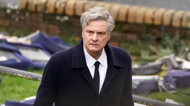 Colin Firth in a still from the series Lockerbie: A Search for Truth