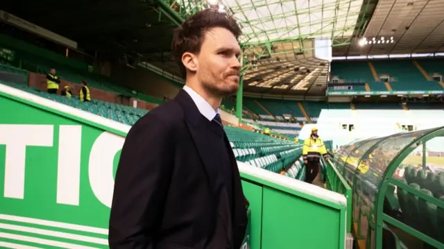 Rangers Head Coach Danny Rohl pre-match duing a William Hill Premiership match between Celtic and Rangers at Celtic Park, on May 10, 2026, in Glasgow, Scotland