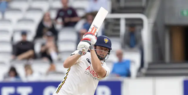 Durham batter Ben McKinney
