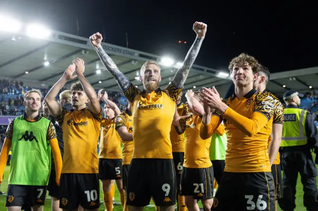 Hull City players celebrate