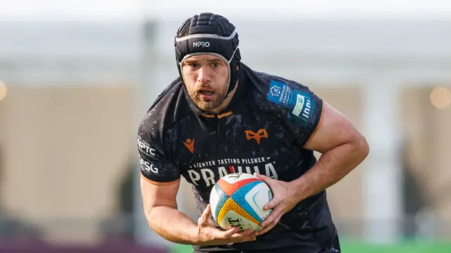 Ospreys' Morgan Morris carries the ball