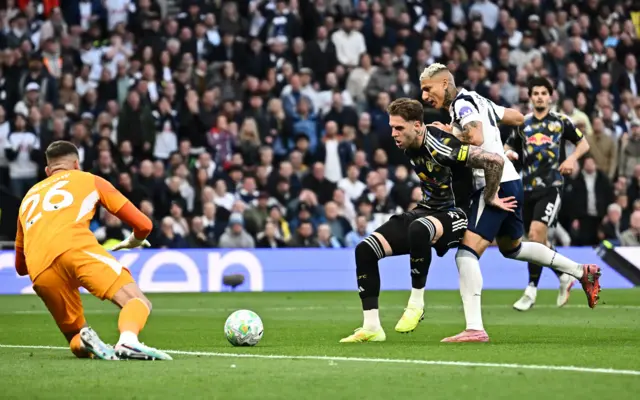 Rodon stops Richarlison running onto a loose ball
