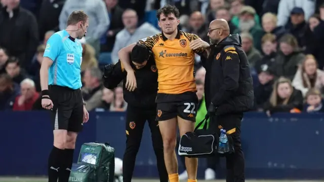 Hull's Kyle Joseph goes off injured