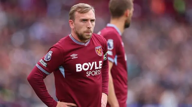 Jarrod Bowen of West Ham United looks on