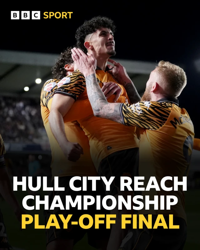 Hull City reach Championship play-off final GRAPHIC