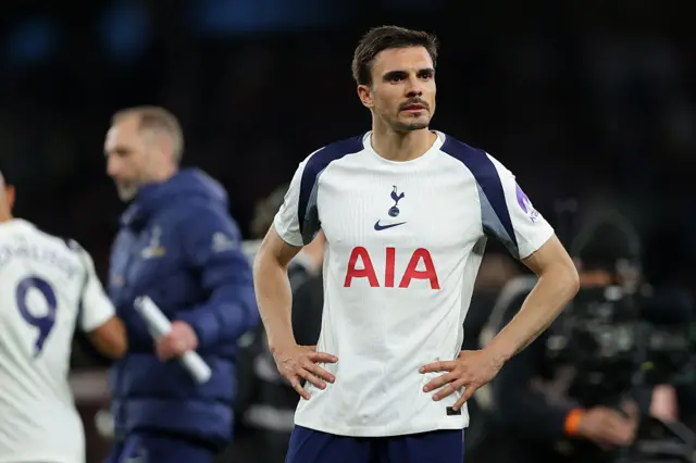 Palhinha stands with hands on hips at full time
