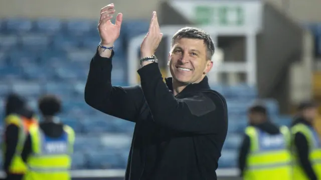 Hull boss Sergej Jakirovic smiles at full-time