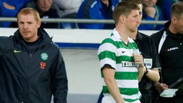 Mark Wilson and Neil Lennon