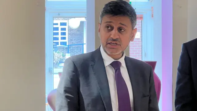 Zubir Ahmed health minister Thurrock diagnostic centre in October 2025