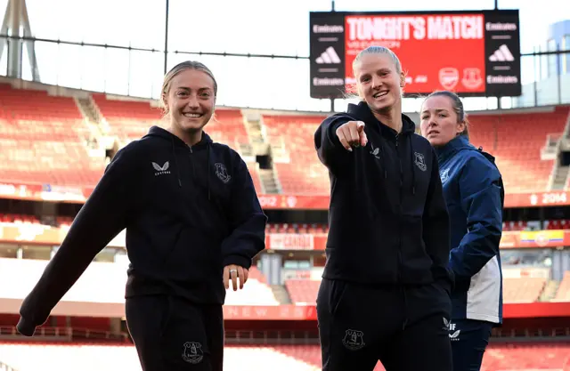 Everton players