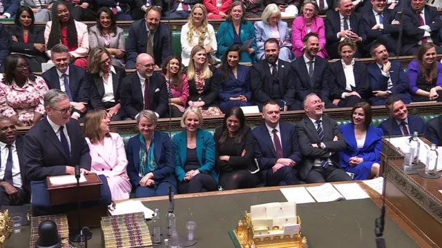 Wes Streeting on the government front bench as Keir Starmer stands at the despatch box