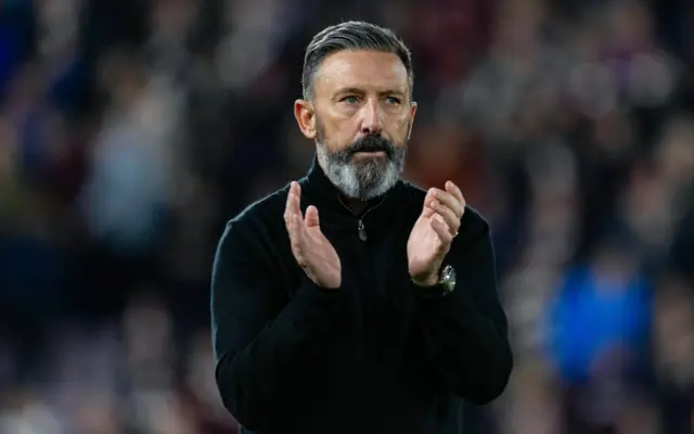 Hearts head coach Derek McInnes