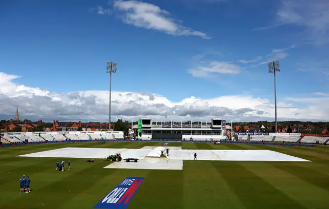 A general view ahead of the 2nd Women's Metro Bank One Day International match