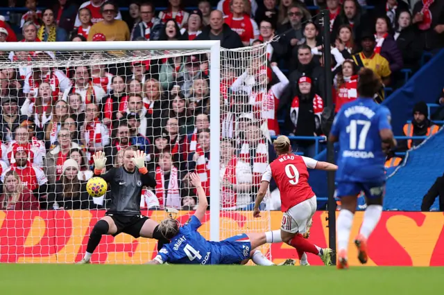Mead scores against Chelsea