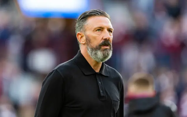 Hearts head coach Derek McInnes