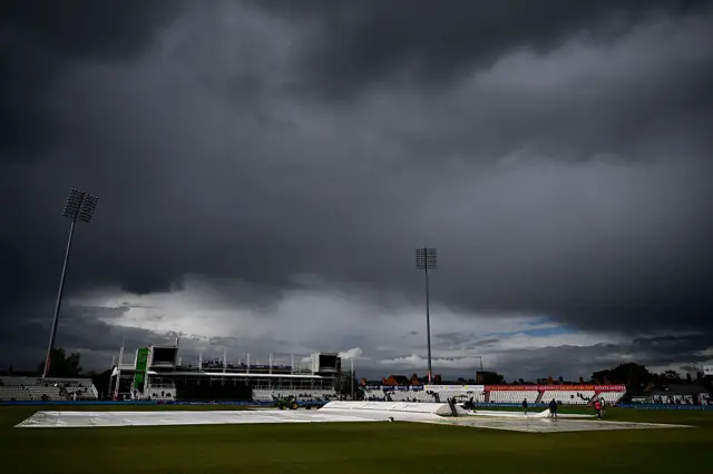 A general view of the cloudy County Ground