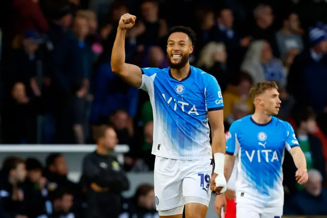 Kyle Wootton celebrates