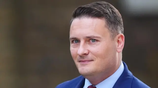 Wes Streeting looking directly at the camera