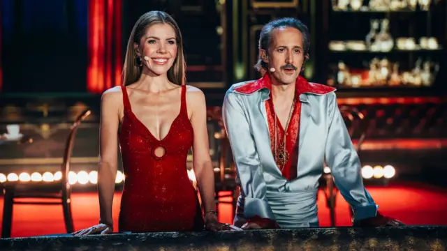 Victoria Swarovski and Michael Ostrowski.