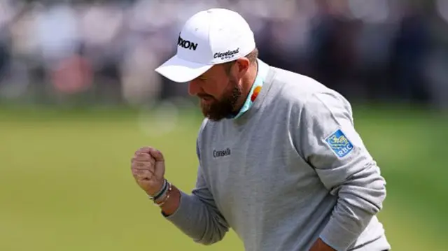 Shane Lowry gives a fist-pump