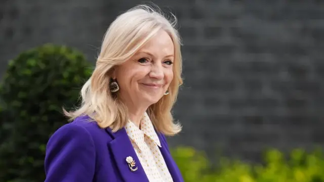 Tracy Brabin pictured on Downing Street on Wednesday, she is wearing a purple suit