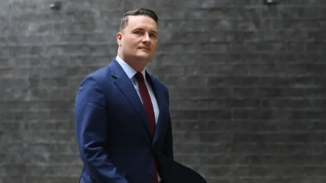 Health Secretary Wes Streeting leaves 10 Downing Street following a meeting with Prime Minister Keir Starmer on May 13, 2026