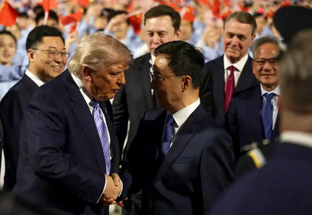 trump arriving in china on state visit