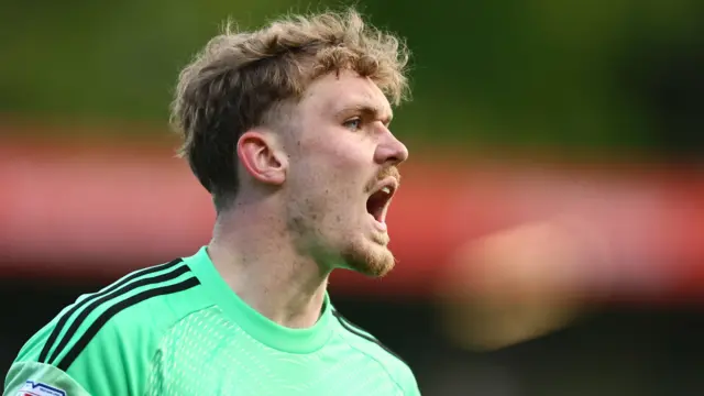 Salford goalkeeper Matt Young
