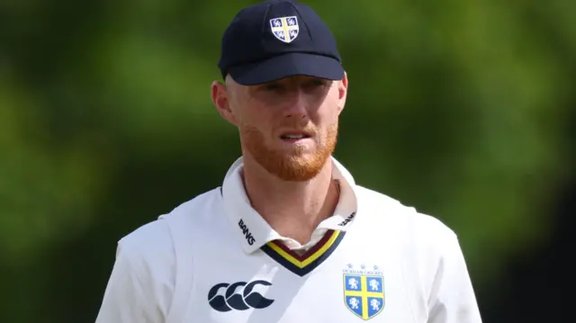 England captain Ben Stokes playing for Durham against Kent