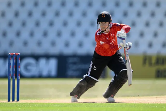 Tammy Beaumont batting for The Blaze