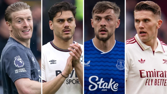 Pickford, Mavropanos, Dewsbury-Hall and Gyokeres