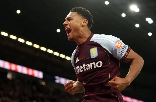 Ollie Watkins celebrates