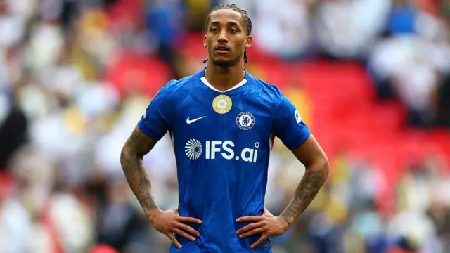 Joao Pedro of Chelsea looks on