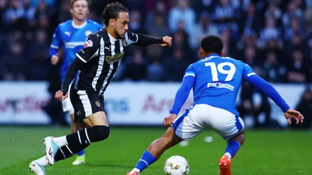 Notts County v Chesterfield match action