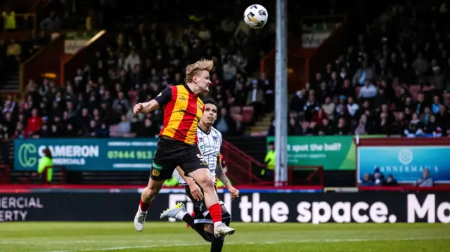 Alex Samuel scores for Partick Thistle against Dunfermline Athletic