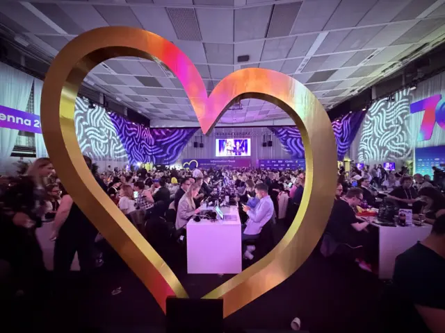 The Eurovision media centre