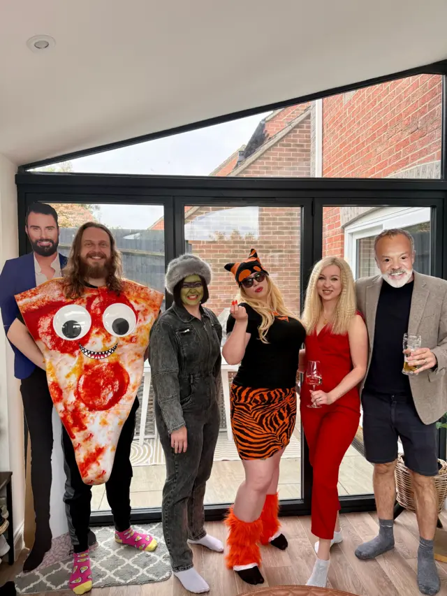Eurovision fans in costumes