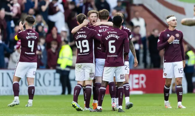 Hearts have been top of the league since September