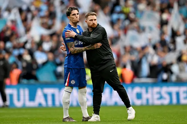Chelsea's Alejandro Garnacho and Calum McFarlane