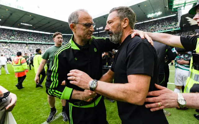 Martin O'Neill and Derek McInnes