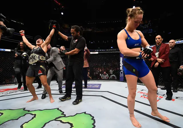 Amanda Nunes and Ronda Rousey