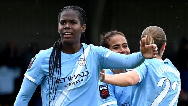 Khadija Shaw celebrates