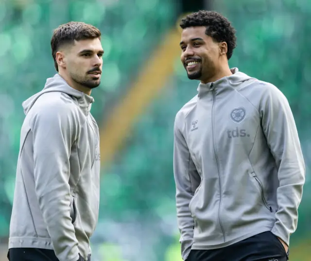 Claudio Braga (left) and Ageu at Celtic Park