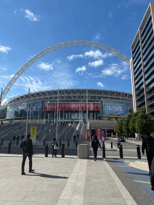 Wembley ahead of the FA Cup final between Chelsea and Manchester City