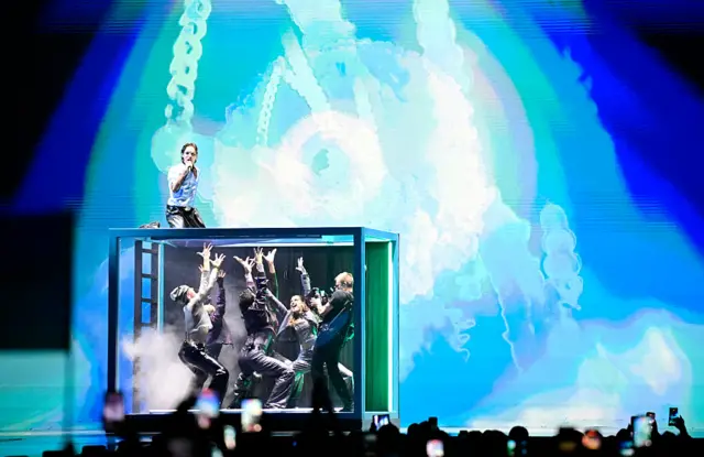 Danish singer Soeren Torpegaard Lund, representing Denmark with the song 'For Vi Gar Hjem'