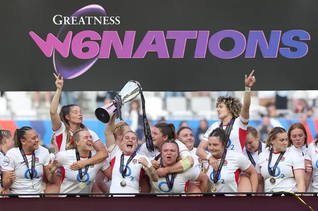 England lift the trophy